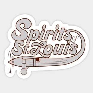 Retro Spirits of St. Louis Basketball Sticker